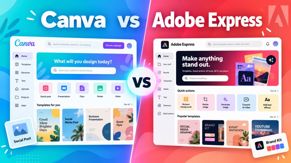 Canva vs Adobe Express