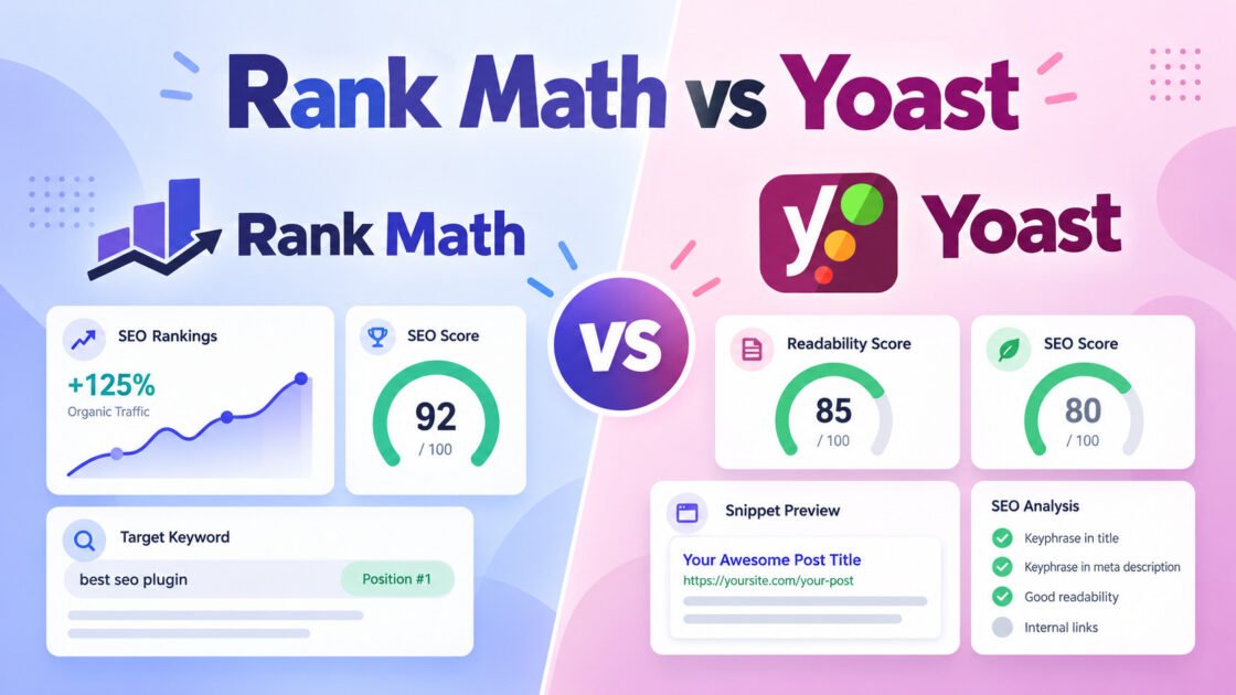 Rank Math vs Yoast SEO Comparison