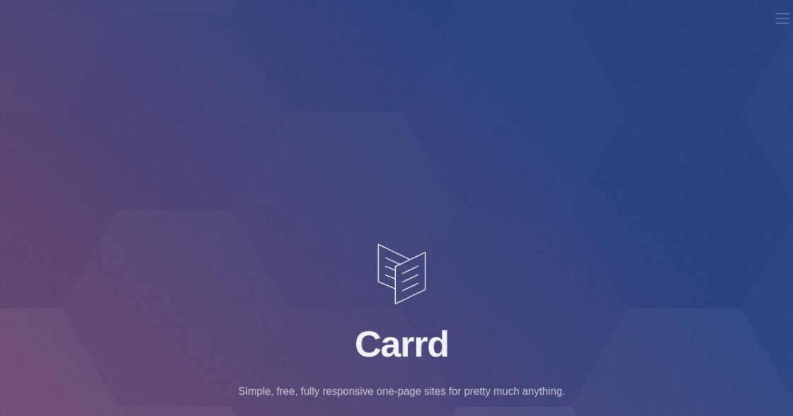 Carrd official website screenshot