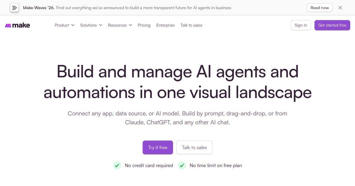 Make official website screenshot
