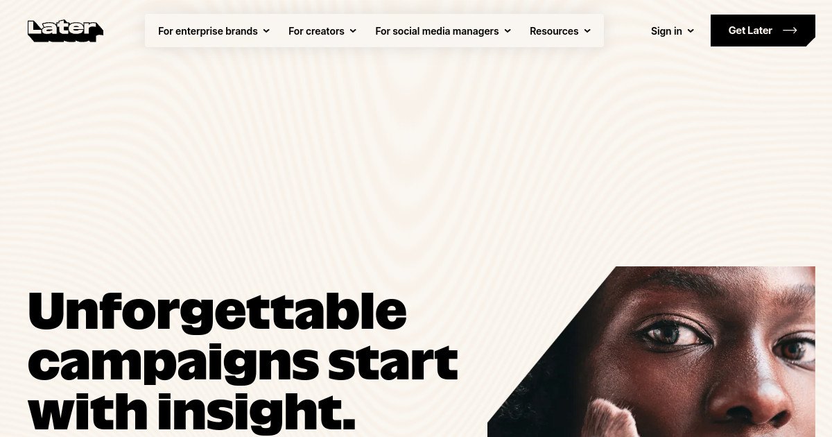 Later official website screenshot