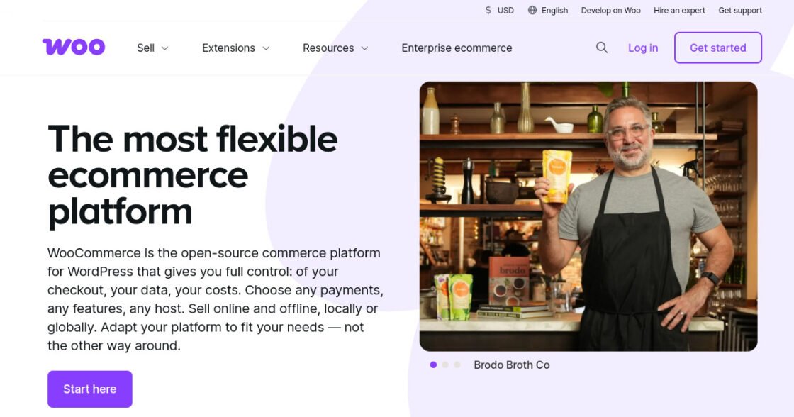 WooCommerce official website screenshot